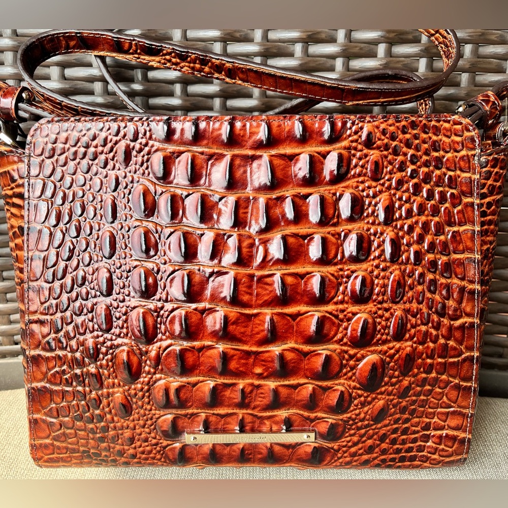 NWT Brahmin Carrie in PECAN Crossbody